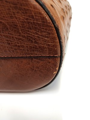 Lot 1035 - Delvaux Mousson Tan Ostrich Leather Bag with...