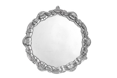 Lot 2014 - A George II Silver Salver