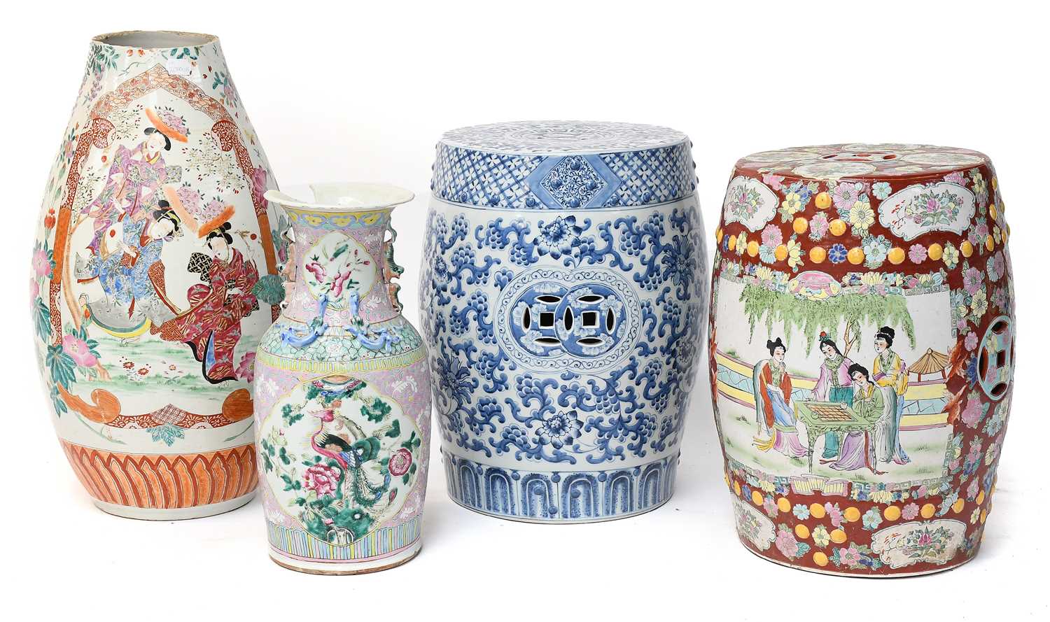 Lot 153 - A Chinese Porcelain Garden Stool, Xuande reign...