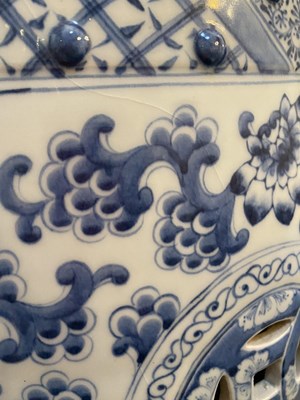 Lot 153 - A Chinese Porcelain Garden Stool, Xuande reign...