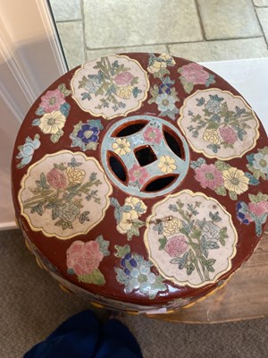 Lot 153 - A Chinese Porcelain Garden Stool, Xuande reign...