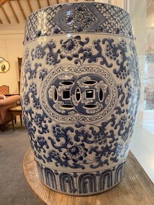 Lot 153 - A Chinese Porcelain Garden Stool, Xuande reign...