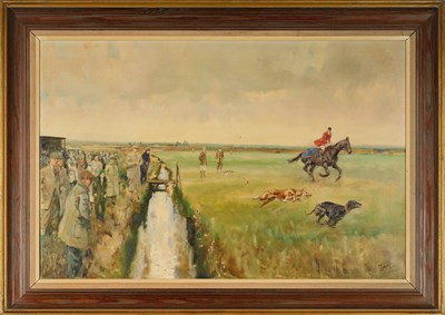 Lot 1053 - Michael Lyne (1912-1989) "Waterloo Cup, 1971"...