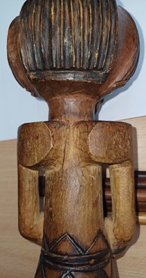 Lot 342 - A 20th Century Lwena Figure, Angola, of light...