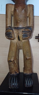 Lot 342 - A 20th Century Lwena Figure, Angola, of light...
