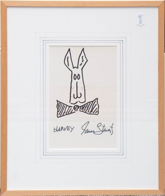 Lot 1107 - James Stewart (1908-1997) "Harvey" Signed,...
