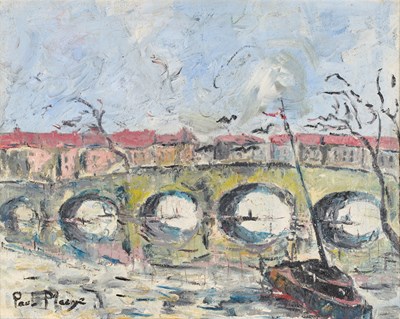 Lot 49 - Paul Maze (1887-1979) French Bridge over a...