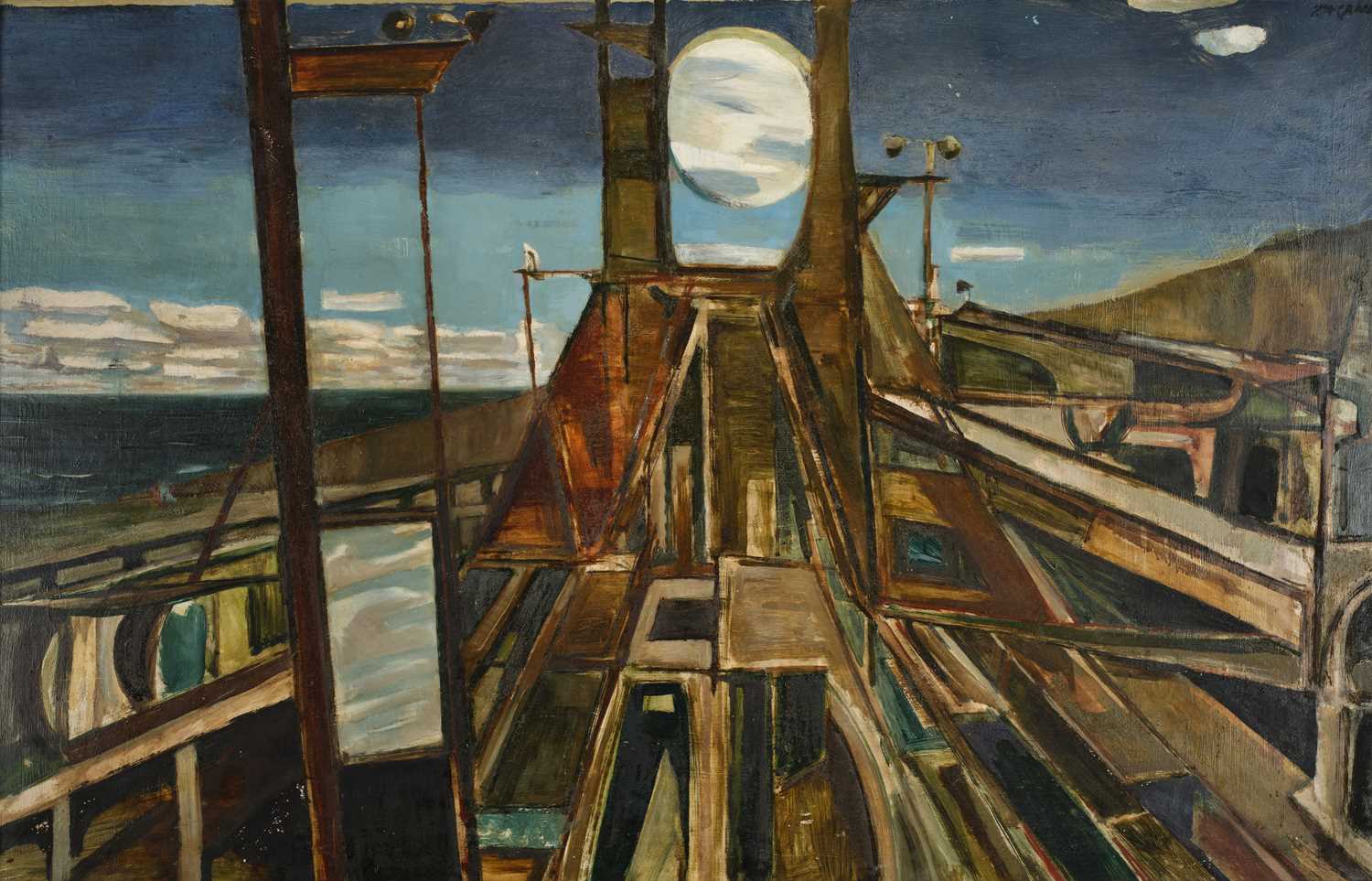 Lot 1121 - Keith Grant (b.1930) "Marinescape" Signed,...