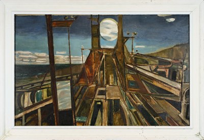 Lot 1121 - Keith Grant (b.1930) "Marinescape" Signed,...