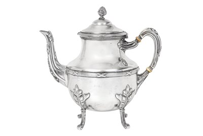 Lot 2089 - A French Silver Coffee-Pot