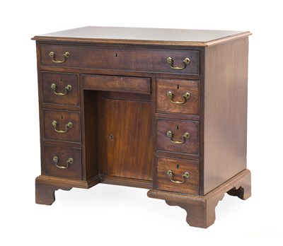 Lot 329 - A George III Mahogany Kneehole Dressing Table,...