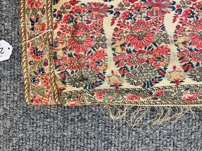 Lot 2038 - Early 19th Century Cream Wool Paisley Shawl,...
