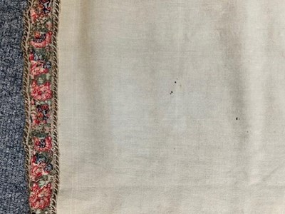 Lot 2038 - Early 19th Century Cream Wool Paisley Shawl,...