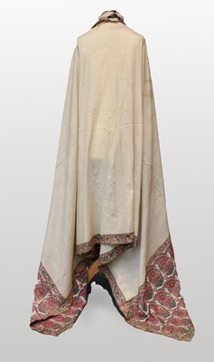 Lot 2038 - Early 19th Century Cream Wool Paisley Shawl,...