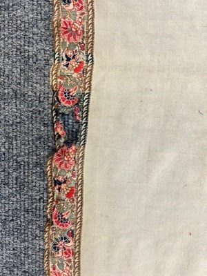 Lot 2038 - Early 19th Century Cream Wool Paisley Shawl,...