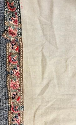 Lot 2038 - Early 19th Century Cream Wool Paisley Shawl,...