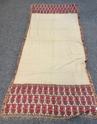 Lot 2038 - Early 19th Century Cream Wool Paisley Shawl,...