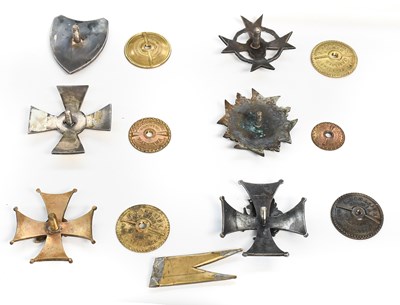 Lot 218 - Six Polish Officer's Breast Badges to:- 18th...