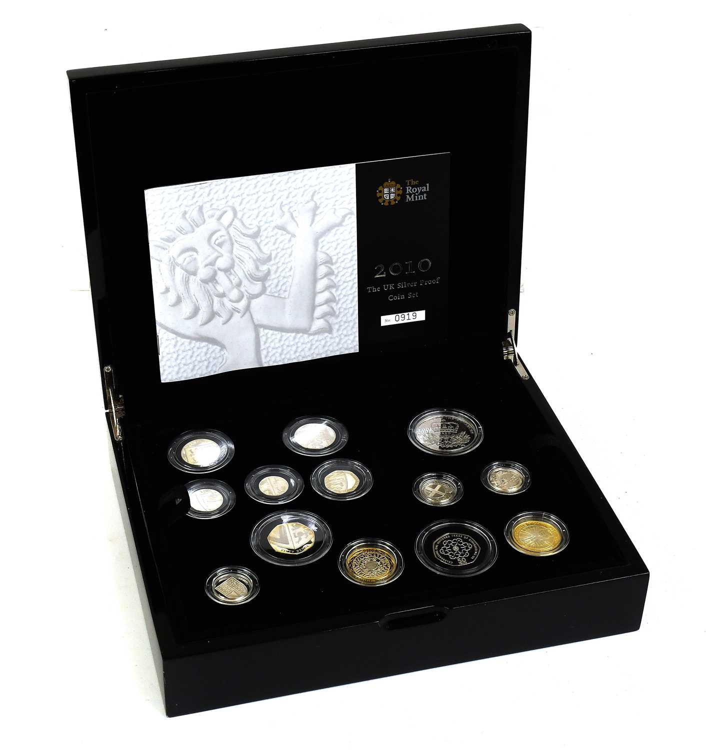Lot 317 - UK, Silver Proof Coin Set 2010, comprising; 13...
