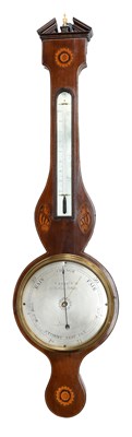 Lot 42 - A Mahogany Inlaid Wheel Barometer, circa 1820,...