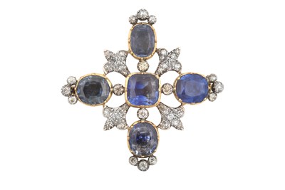 Lot 2285 - An Early-Mid Victorian Sapphire and Diamond...