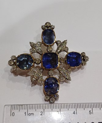 Lot 2285 - An Early-Mid Victorian Sapphire and Diamond...