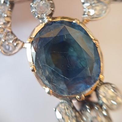 Lot 2285 - An Early-Mid Victorian Sapphire and Diamond...