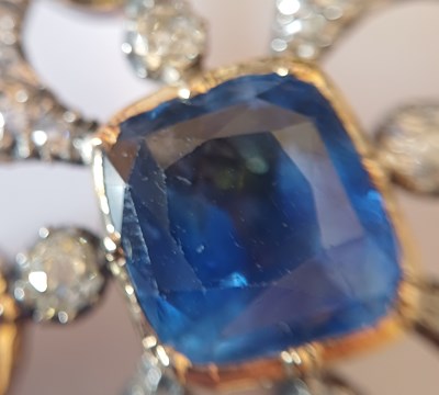 Lot 2285 - An Early-Mid Victorian Sapphire and Diamond...