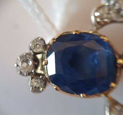 Lot 2285 - An Early-Mid Victorian Sapphire and Diamond...
