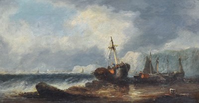 Lot 1053 - William Callcott Knell (1830-1876) Fishing...