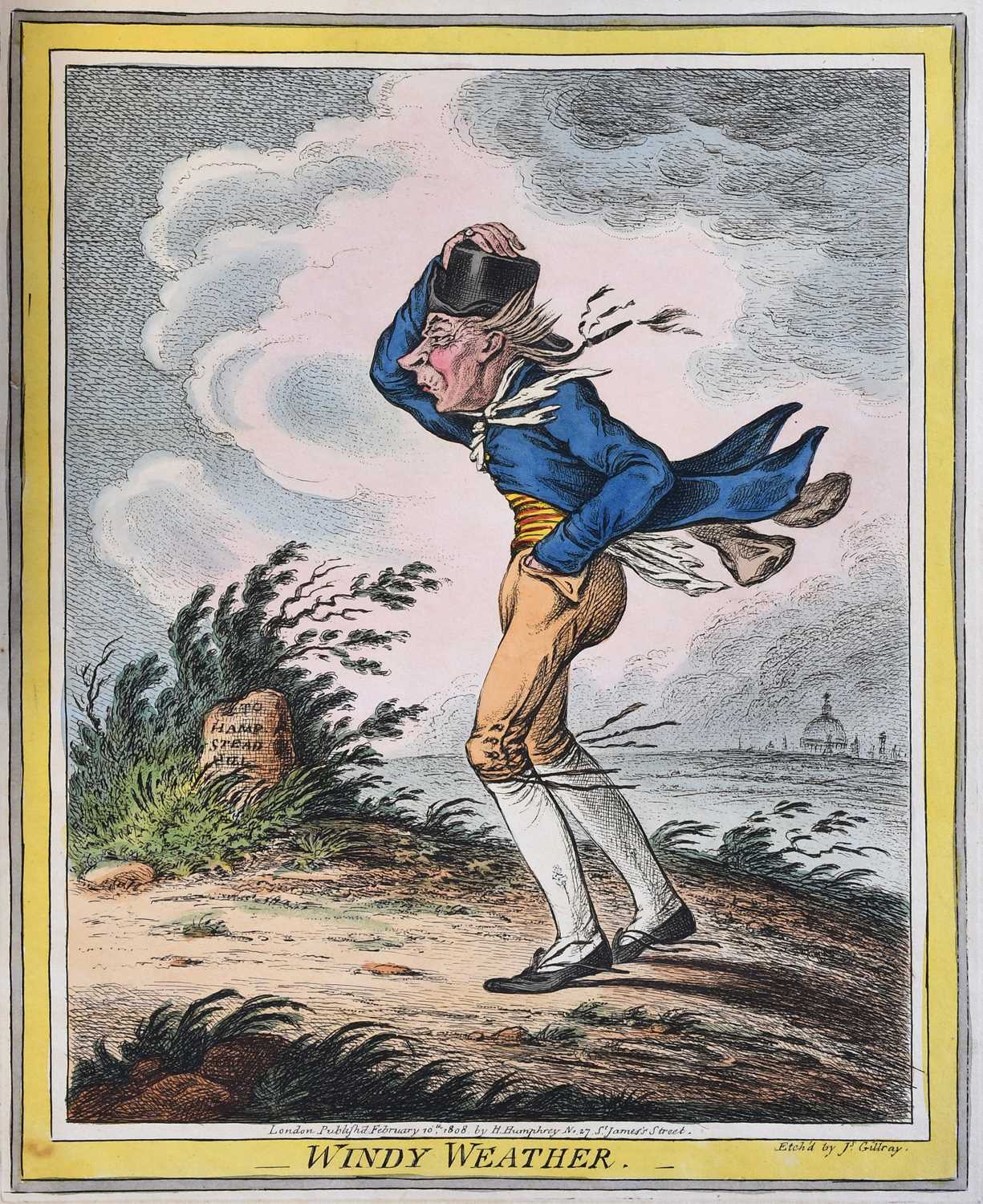 Lot 9 - Gillray (James). Twenty-one caricatures,...