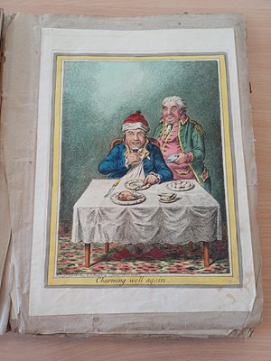 Lot 9 - Gillray (James). Twenty-one caricatures,...