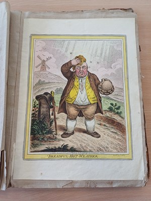 Lot 9 - Gillray (James). Twenty-one caricatures,...