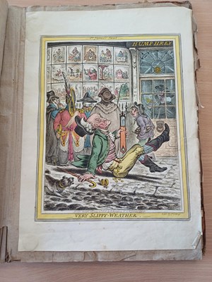 Lot 9 - Gillray (James). Twenty-one caricatures,...