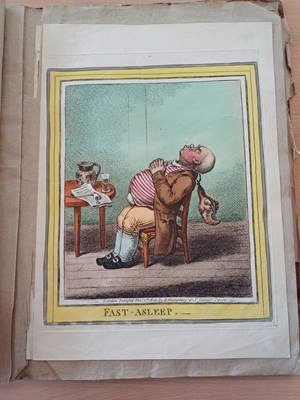 Lot 9 - Gillray (James). Twenty-one caricatures,...