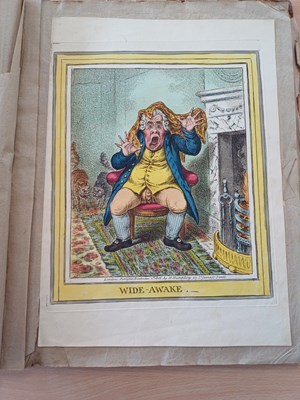 Lot 9 - Gillray (James). Twenty-one caricatures,...