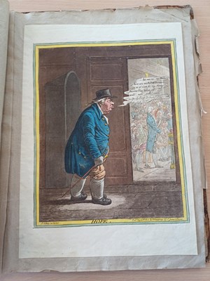 Lot 9 - Gillray (James). Twenty-one caricatures,...