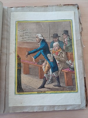 Lot 9 - Gillray (James). Twenty-one caricatures,...