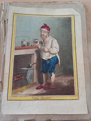 Lot 9 - Gillray (James). Twenty-one caricatures,...