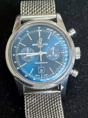 Lot 2174 - Breitling: A Stainless Steel Automatic...