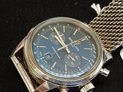 Lot 2174 - Breitling: A Stainless Steel Automatic...