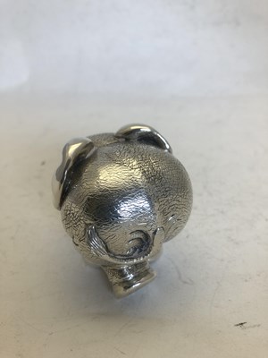 Lot 2350 - A Zimbabwean Silver Model of 'Zolo' The Baby Elephant