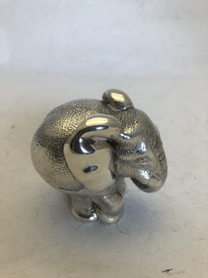 Lot 2350 - A Zimbabwean Silver Model of 'Zolo' The Baby Elephant