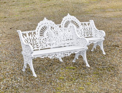 Lot 424 - A Pair of Victorian-Style Cast Iron and...