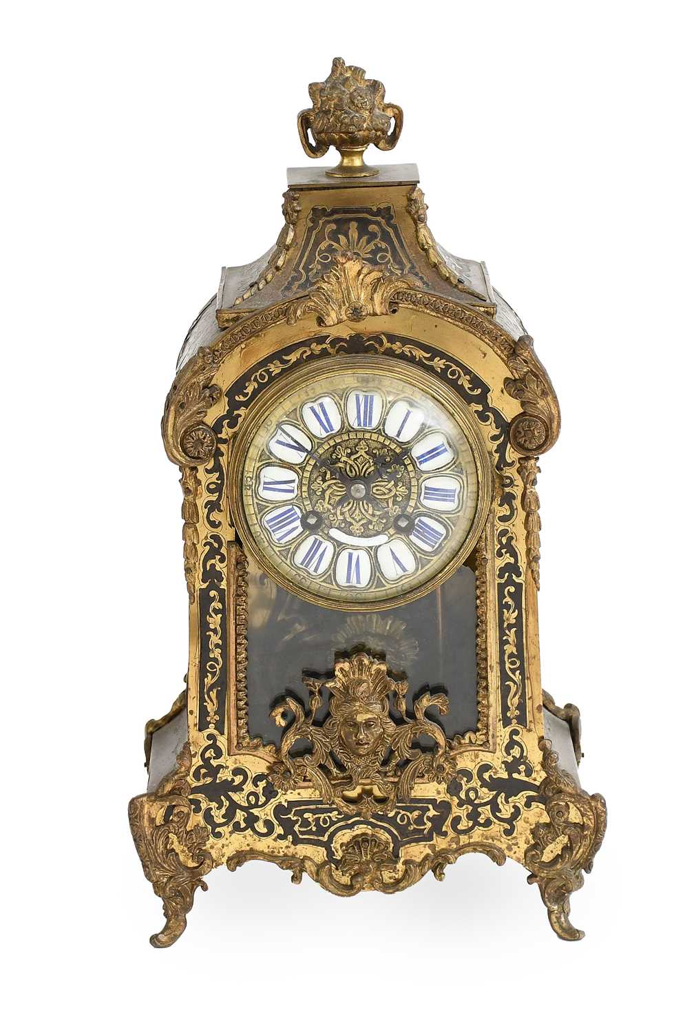 Lot 465 - A French "Boulle" Striking Mantel Clock, circa...