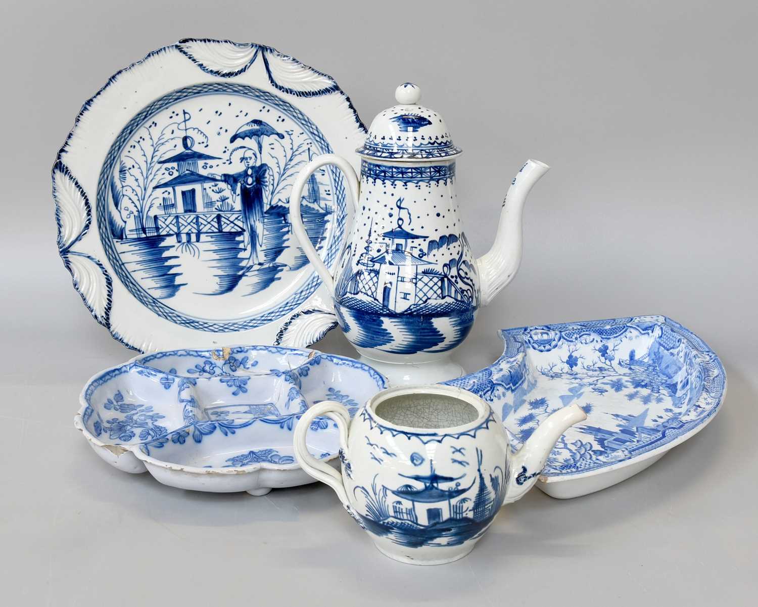 Lot 240 - An English Delft Pickle Dish, probably Bristol,...