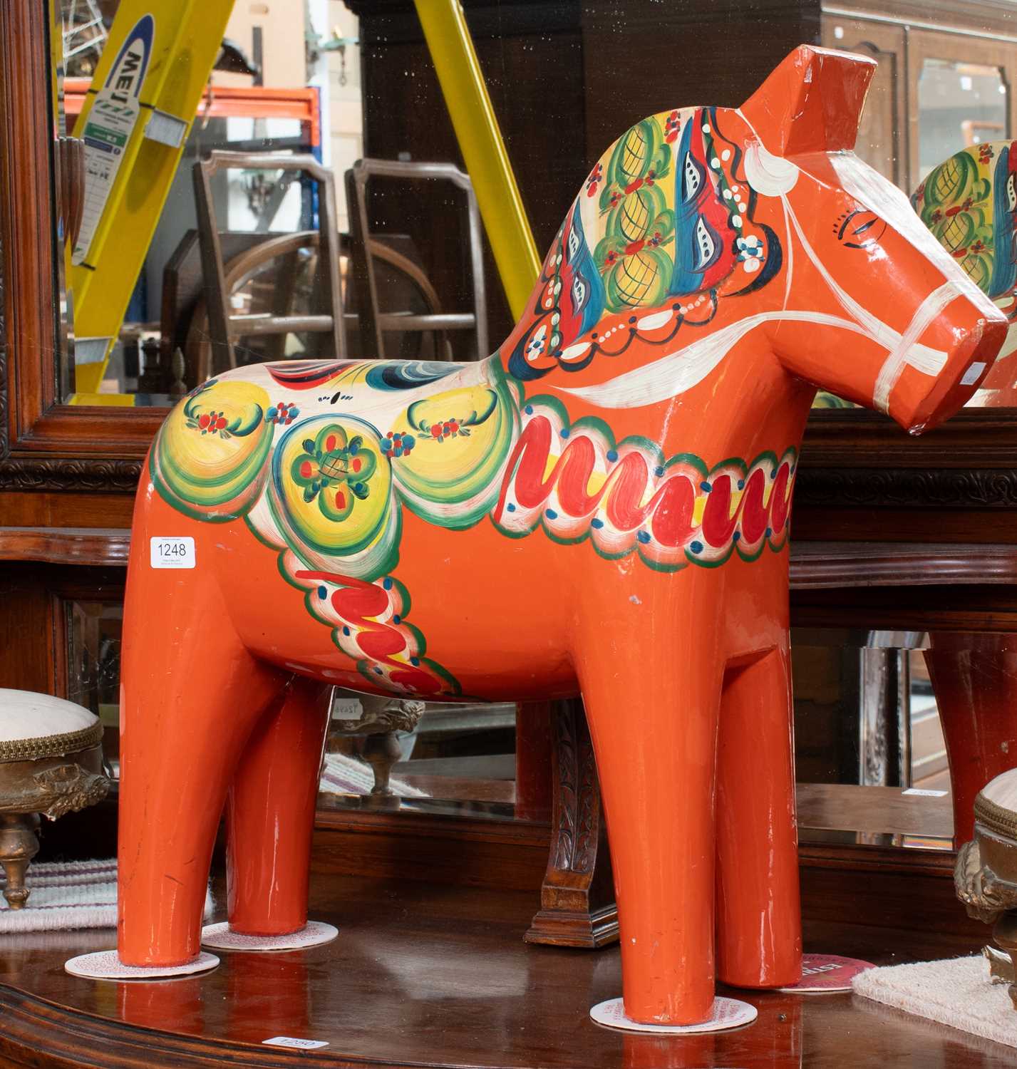 Lot 1248 - A Mid-Century Swedish Painted Dala Horse, by...