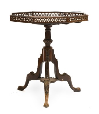 Lot 452 - A George II Style Carved Mahogany Tripod Table,...