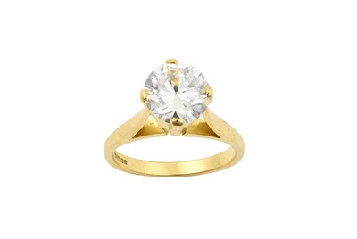 Lot 2234 - An 18 Carat Gold Diamond Solitaire Ring the...