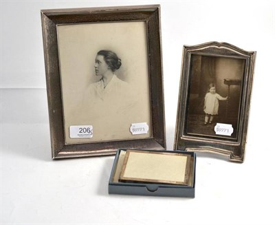 Lot 206 - Three silver photograph frames